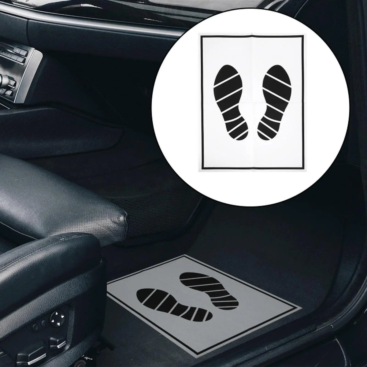 25 Pieces Car Foot Mats Sturdy Practical for Trucks Automotive Carpet - Automotive LED Light