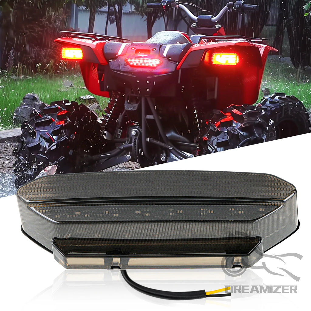 12V Motorcycle LED Rear Taillight Running Brake Tail Lights For Yamaha YFZ 450 YFZ450 2006 2007  - LED Motorcycle Light