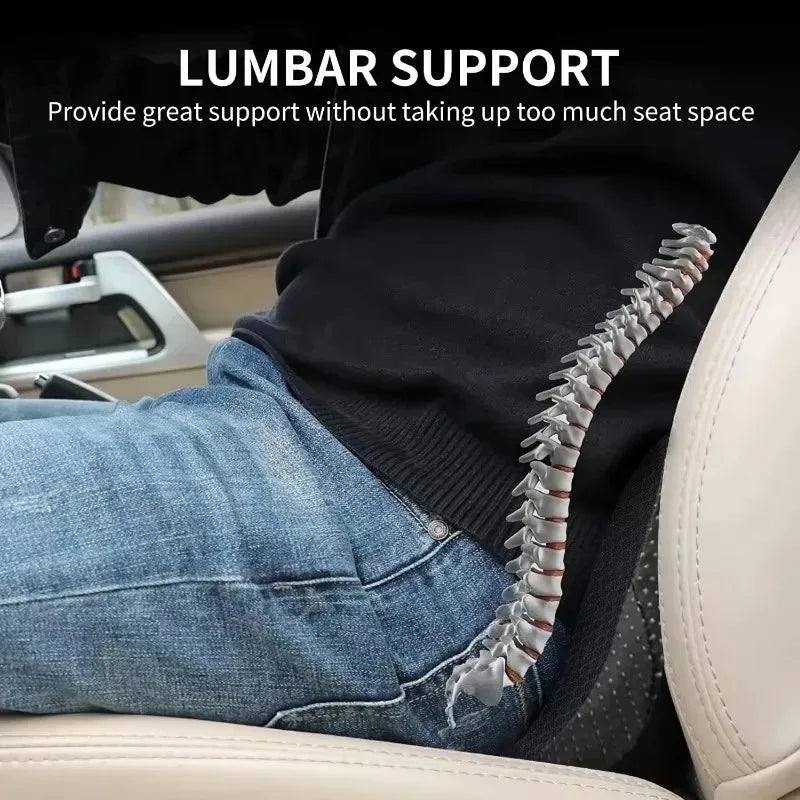 Sciatica Lower Back Pain Relief Car Seat Cushion New 2 in 1 Memory Foam Seat Pad for Car Driver  - Automotive LED Light