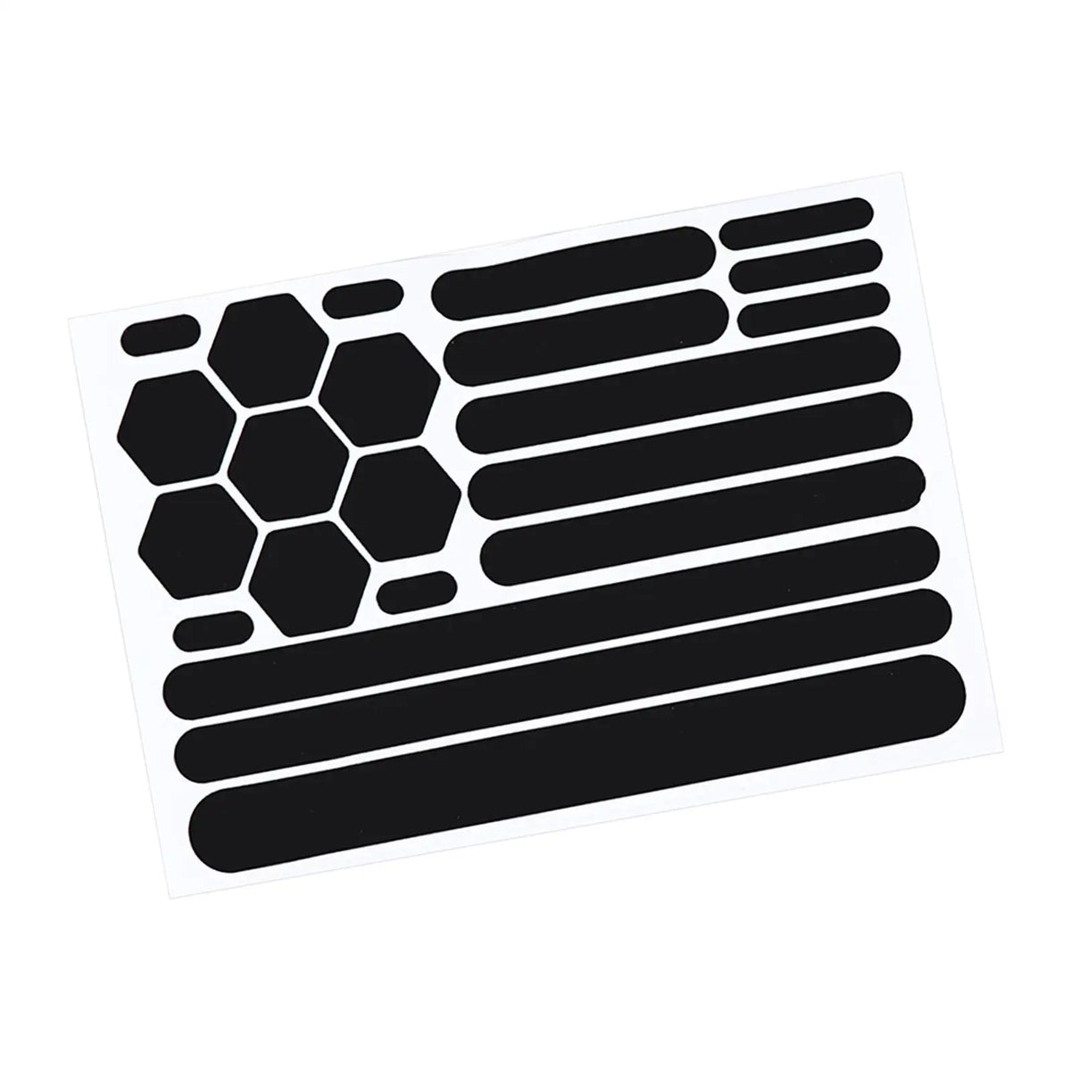 1/2PCS Motorcycle Reflective Black Stickers waterproof Motorcycle Sticker Reflective Tape Decals - Automotive LED Light