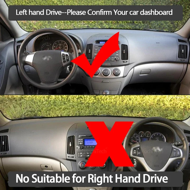 Anti-Slip Dashboard Cover Protective Pad Car Accessories for Hyundai Elantra 200 for Hyundai I30 2007-2010 - Automotive