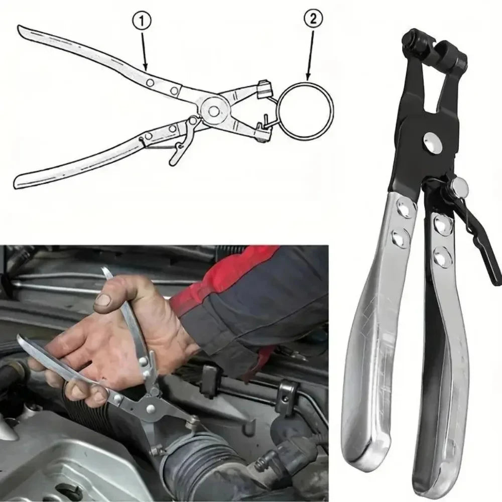 Car Water Pliers Clamp Pipe Hose Clip Swivel Drive Jaw Locking Tool Removal And Installation Of  - Automotive LED Light