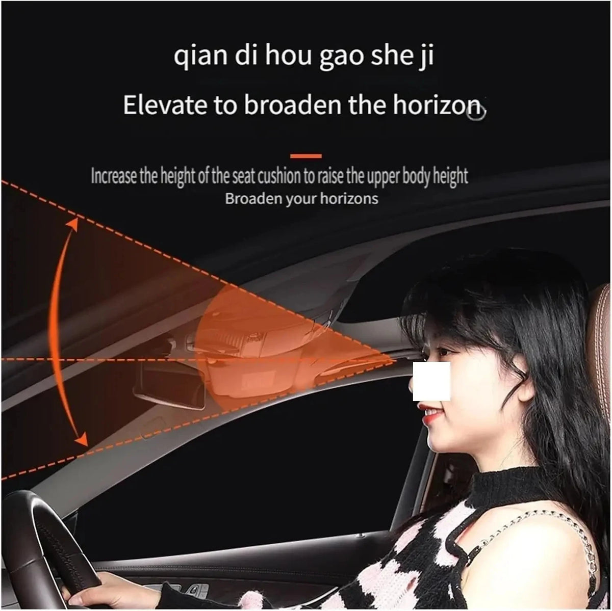 Thick Comfort Driving Seat Cushion - Breathable Polyester - Perfect Gift for Father'S Day, Anniv - Automotive LED Light