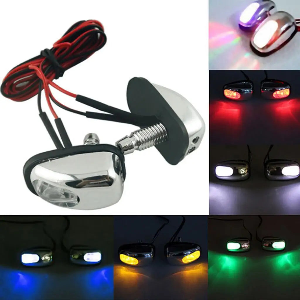 Windshield Spray Nozzle Wiper Washer with Colorful LED Car Glass Accessory for Clean Windshield  - Automotive LED Light