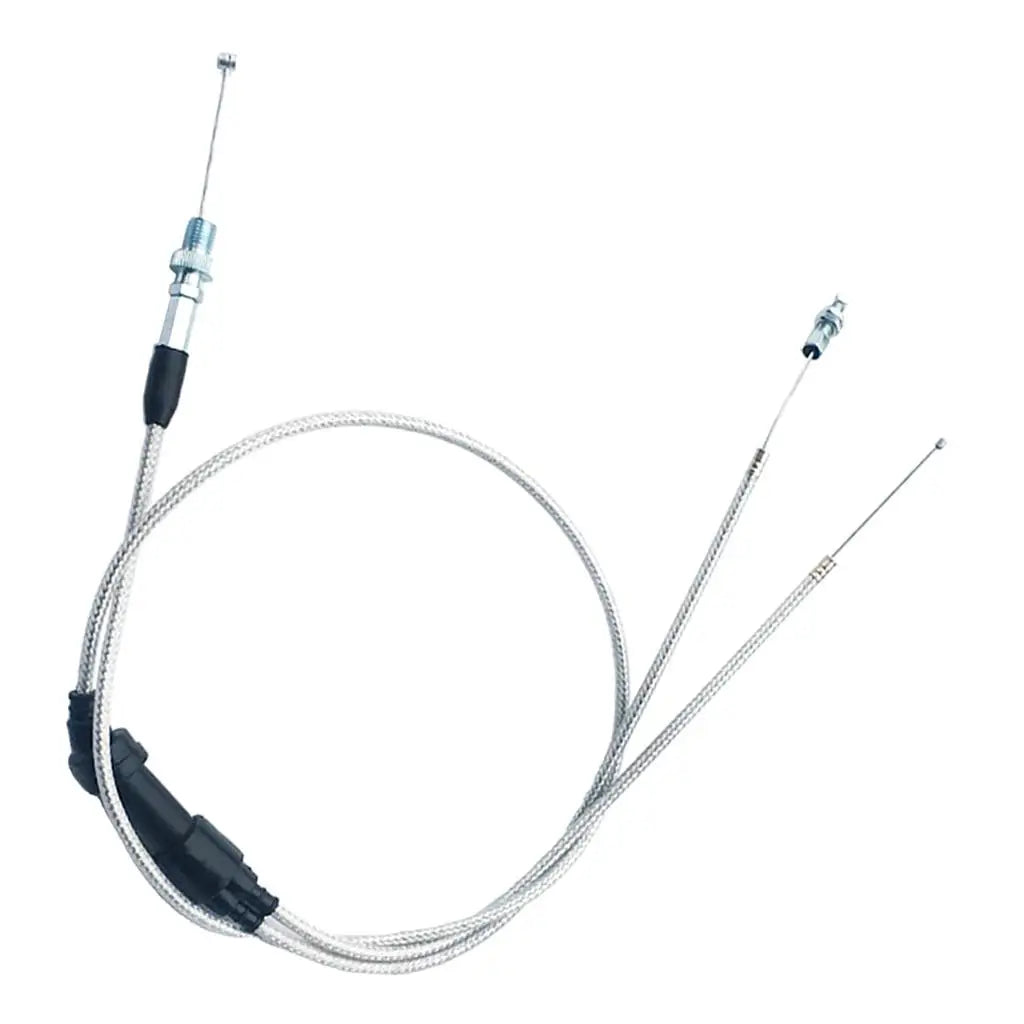 Dual Throttle Cable Wire for Pz30mm Carburetor Accelerate Pump Carb Replacement for 100cc Motor  - Automotive LED Light