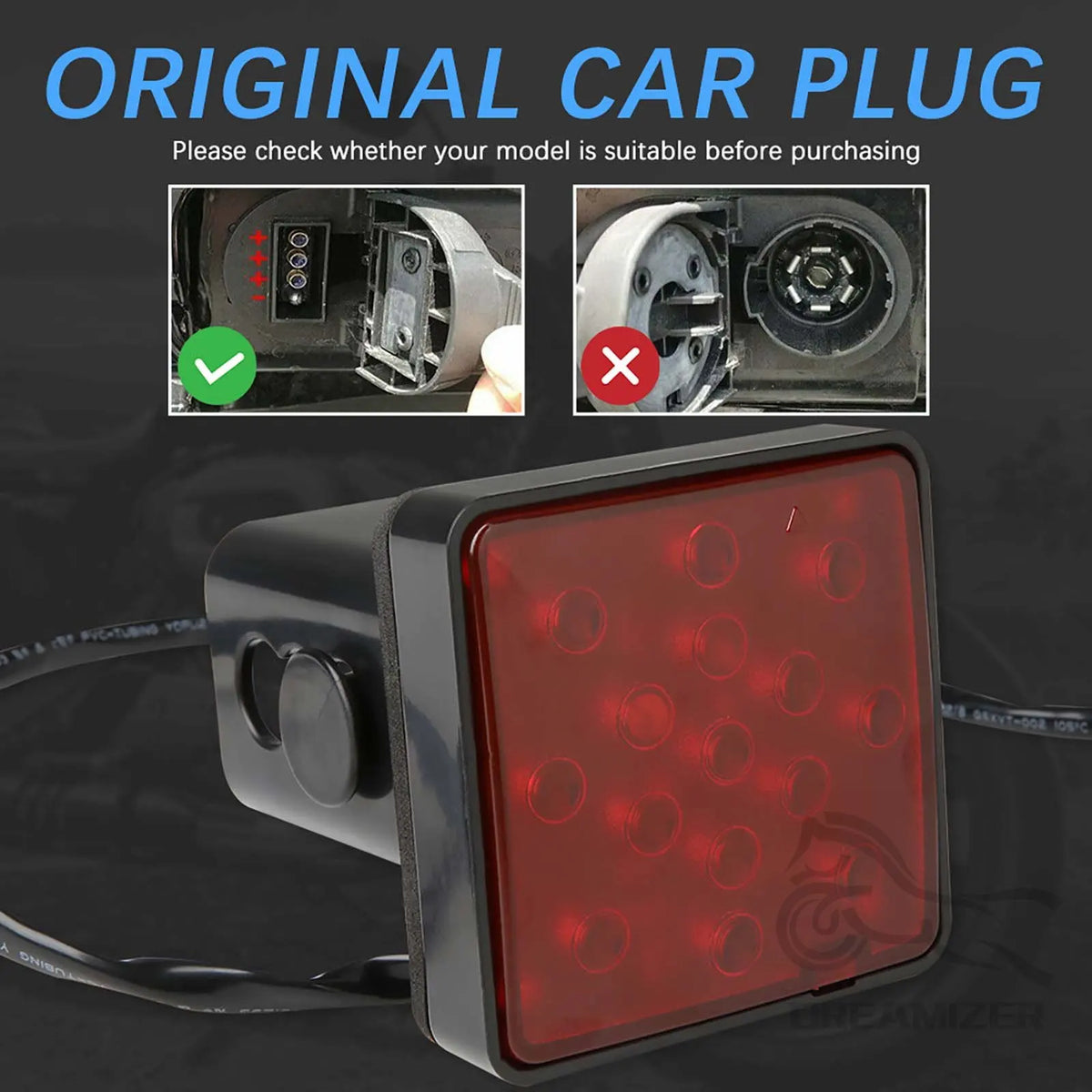 Universal Car Stop Brake Light Warning Running Taillight LED for Trailer Truck Pickup with Hitch - Automotive LED Light