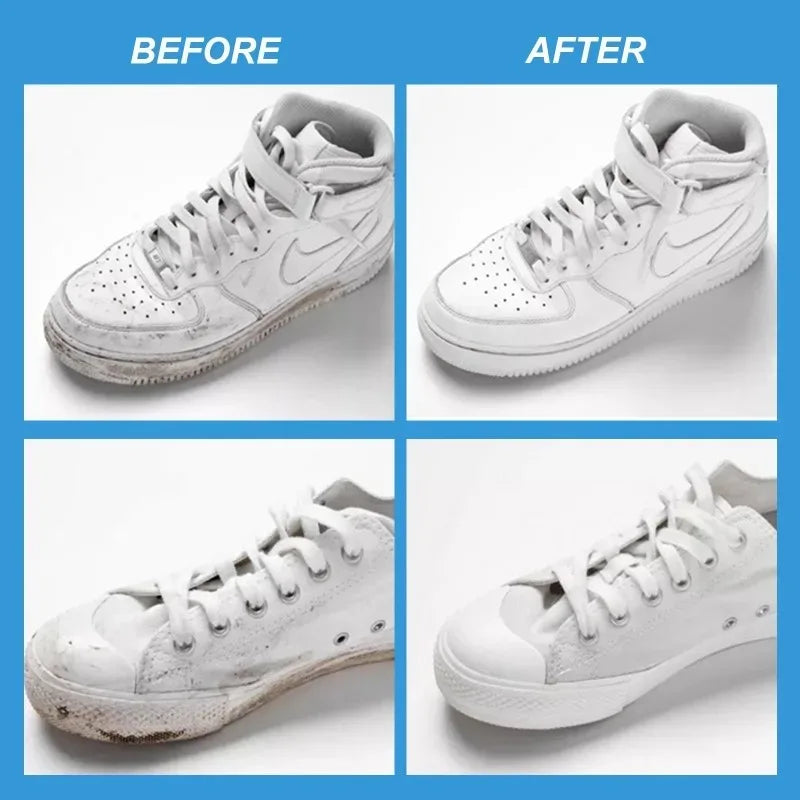 All-Purpose Cleansing Cream Stains Remover White Shoes Cleaning Cream Shoes Whitening with Wipe  - Automotive LED Light
