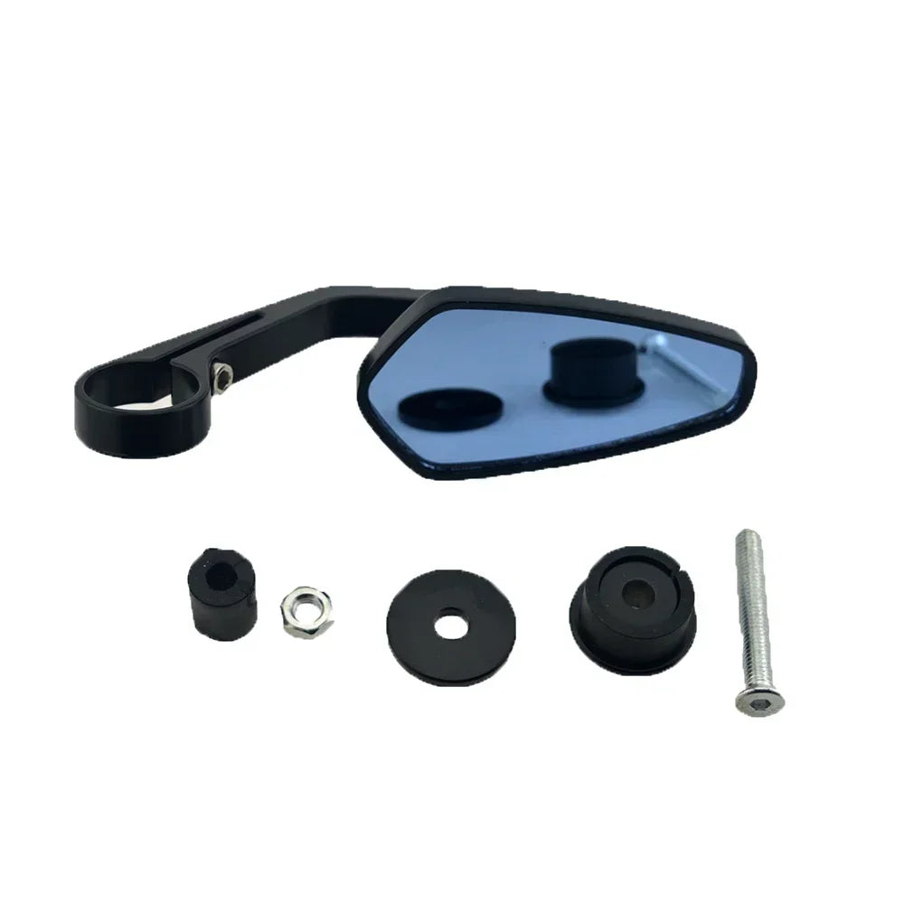 Smoke Blue Lens Side Rearview Mirrors Set for Motorcycle Handle Bar End 7/8' 22mm Ducati BMW Hon - Automotive LED Light