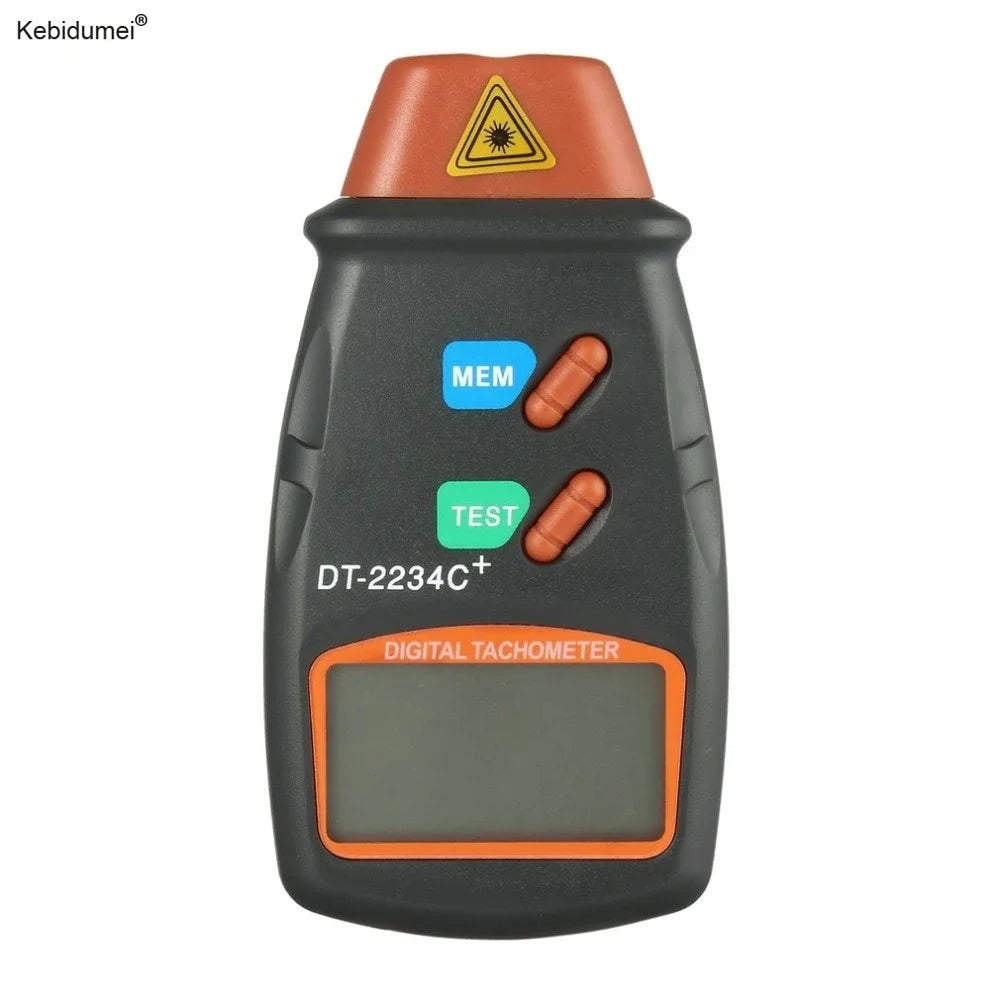 Digital Laser Tachometer Hour Meter Diagnostic Tool Non-Contact Motor Lathe Speed Gauge Revoluti - Automotive LED Light