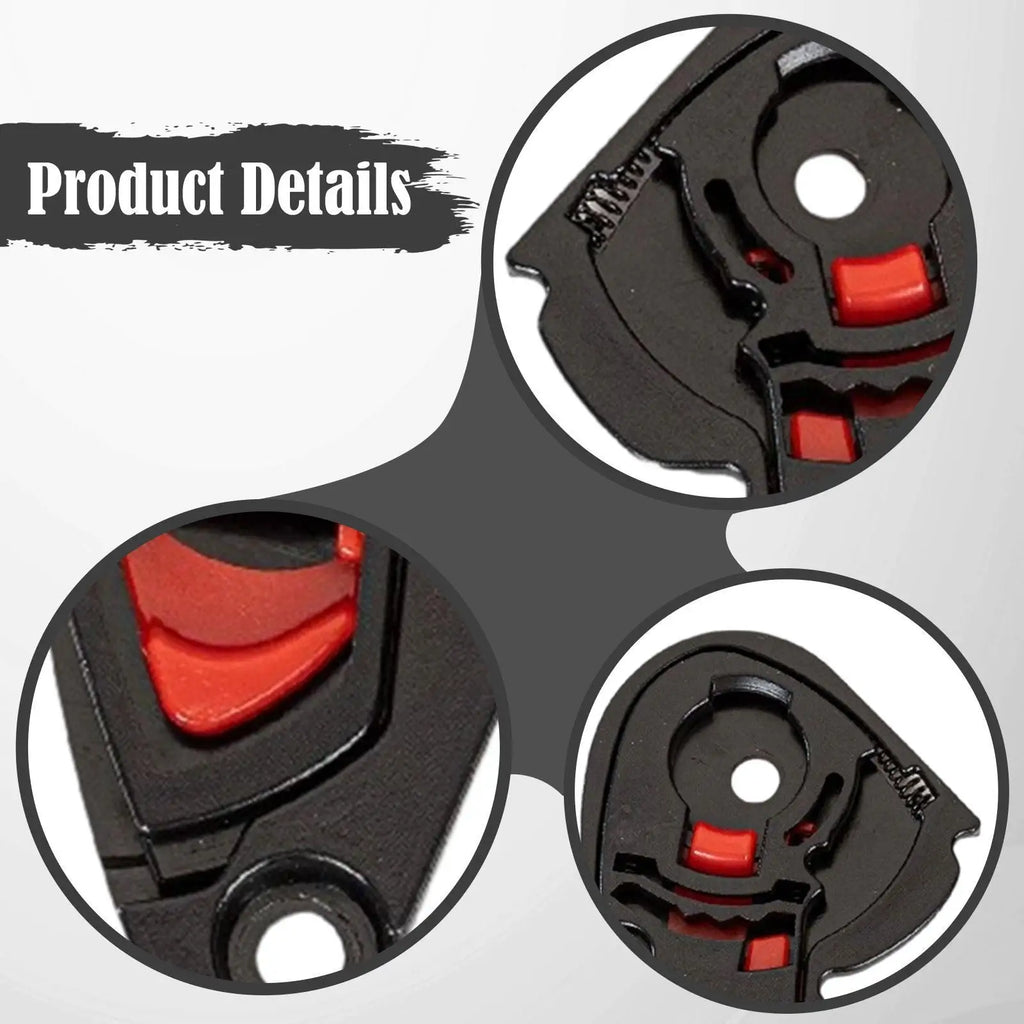 2 Pieces Helmet Visor Base Accessory Replace Parts Simple Installation - Automotive LED Light
