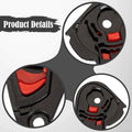 2 Pieces Helmet Visor Base Accessory Replace Parts Simple Installation - Automotive LED Light
