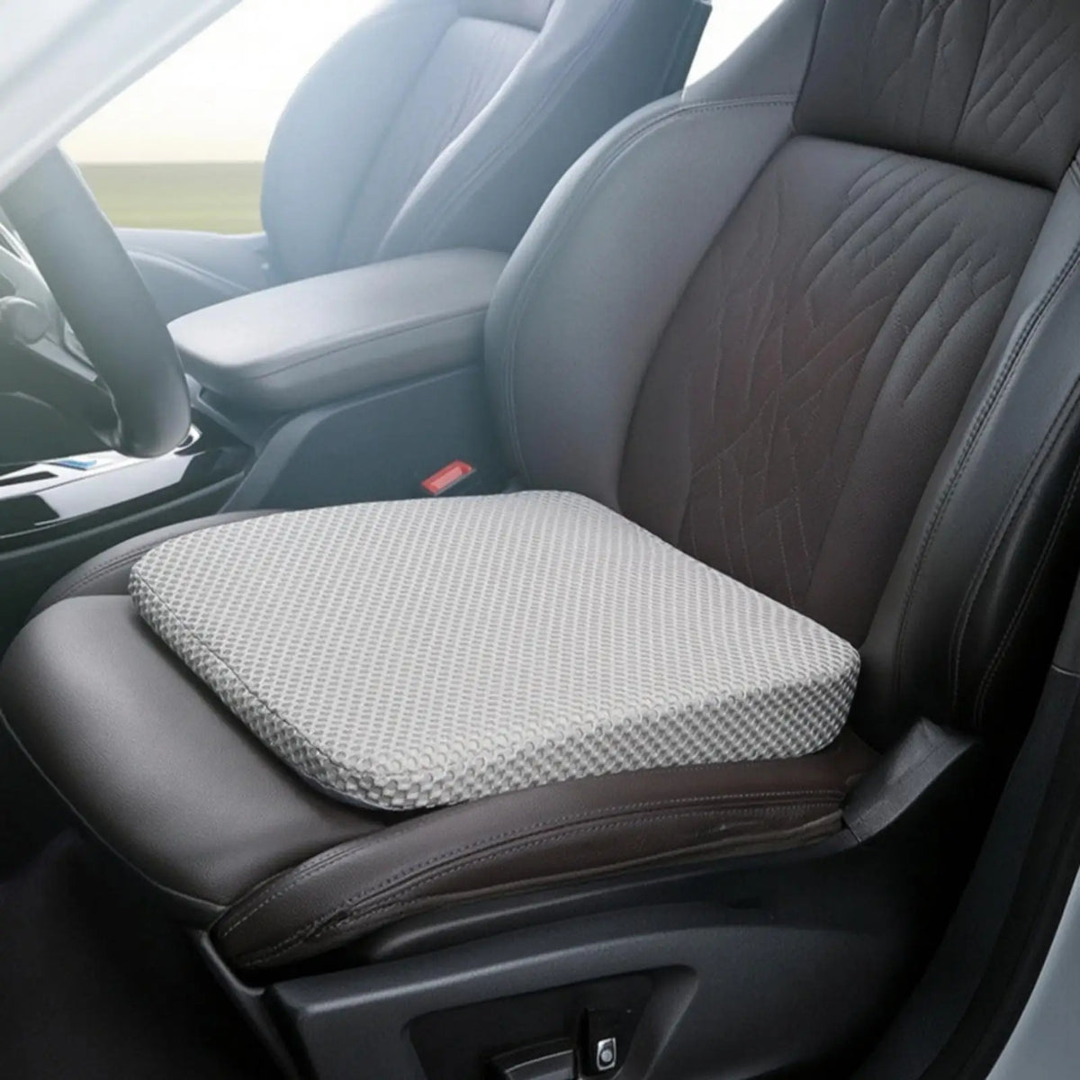 Car Booster Seat Cushion Height-Boosting Cushion Non-Slip for Short Drivers, Daily Commuting, Dr - Automotive LED Light