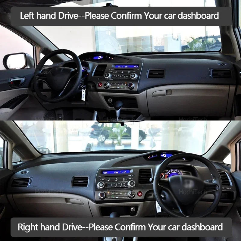 Anti-Slip Dashboard Cover Protective Pad Car Accessories Sunshade Carpet for Hon for Honda Civic 2006-2011 - Automotive