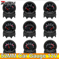 AD 52mm Water Temp/Oil Temp/Voltmeter/Oil Press BAR PSI /Vacuum/Boost Gauge/Air Fuel Ratio/EGT G - Automotive LED Light