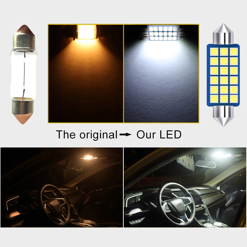 For Alfa Romeo 159 2005 - 2011 14pcs Car LED Interior Reading Lamp Door Trunk Gl for Alfa Romeo 2005-2011 - Automotive L