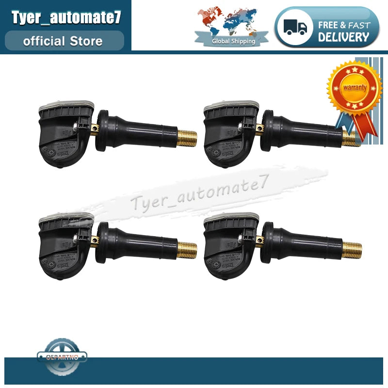 Set of (4) TPMS 3641100XKR02A 433MHz Tire Pressure Sensor for Great Wall Hover H for Great Wall F7X F7 H6 - Automotive L