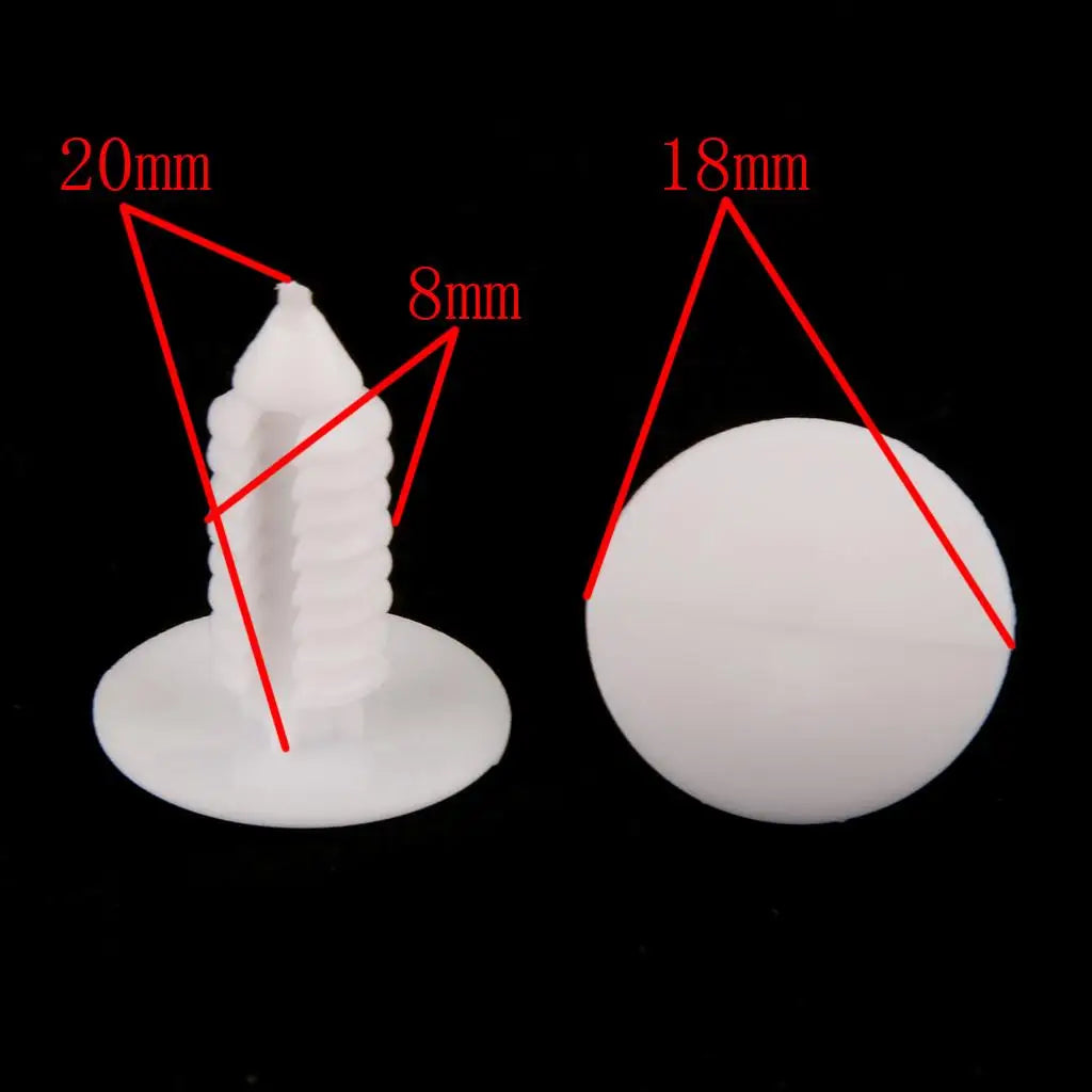 Car Styling Plastic Push Fastener Set Retainer Clips for Canopy Trim for GM 1605396 AMC 4004919 - Automotive LED Light