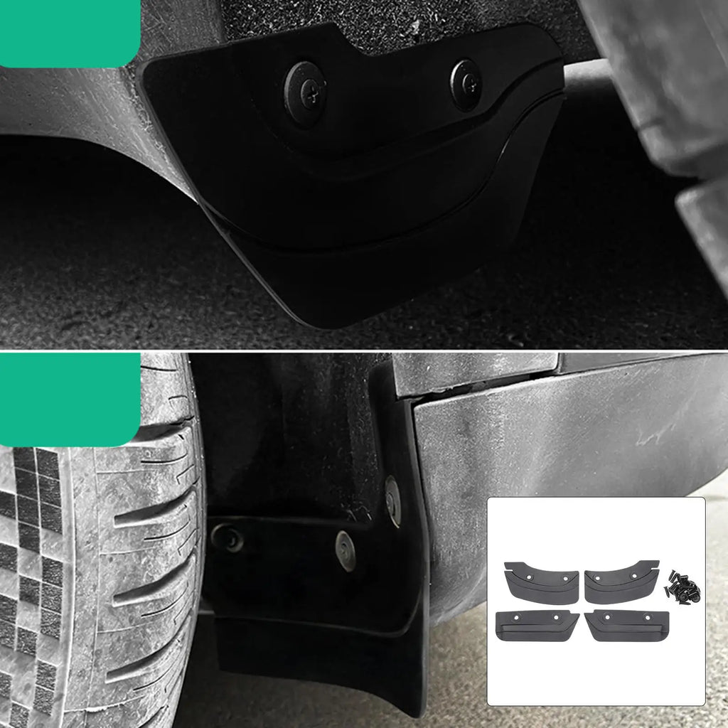 High Flexibility Mud Flaps Durable Splash Guards Mudguard Protector Fit for Tesla Model - Automotive LED Light