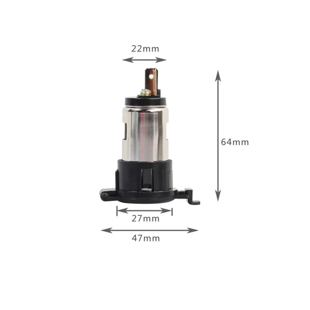 Universal Cigarette Lighter Socket Waterproof Assembly Car Motorcycle Power Outlet for Useful Mo - Automotive LED Light