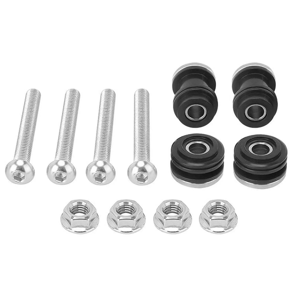 Iron Motorcycle Backrest Screws Kit Practical Sissy Bar Docking Hardware Quick Install for Sport - Automotive LED Light