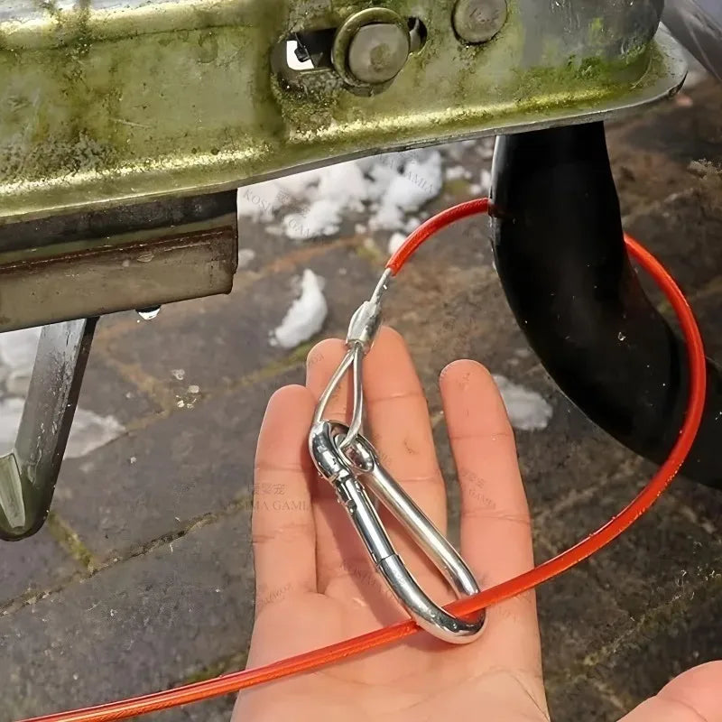 Car Caravan Brake Away Safety Cable Stainless Steel Wire Rope for Trailer Breakaway Rope Braked  - Automotive LED Light