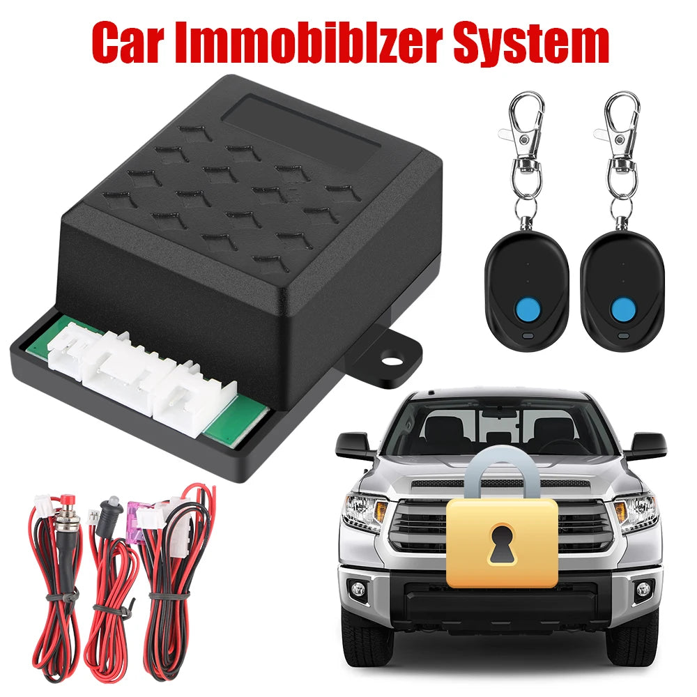 Anti-Hijacking Intelligent Circuit Cut Off Kit Car Remote Control 12V Keyless Access System Auto - Automotive LED Light