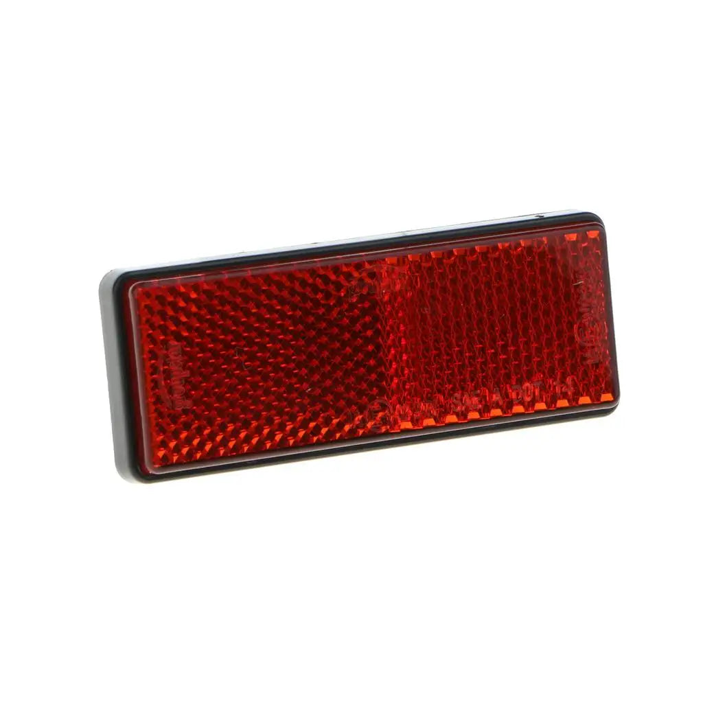 Car Bicycle Light Reflective Strip Plastic Adhesive Safety Reflector Sticker Rectangular for Mot - Automotive LED Light