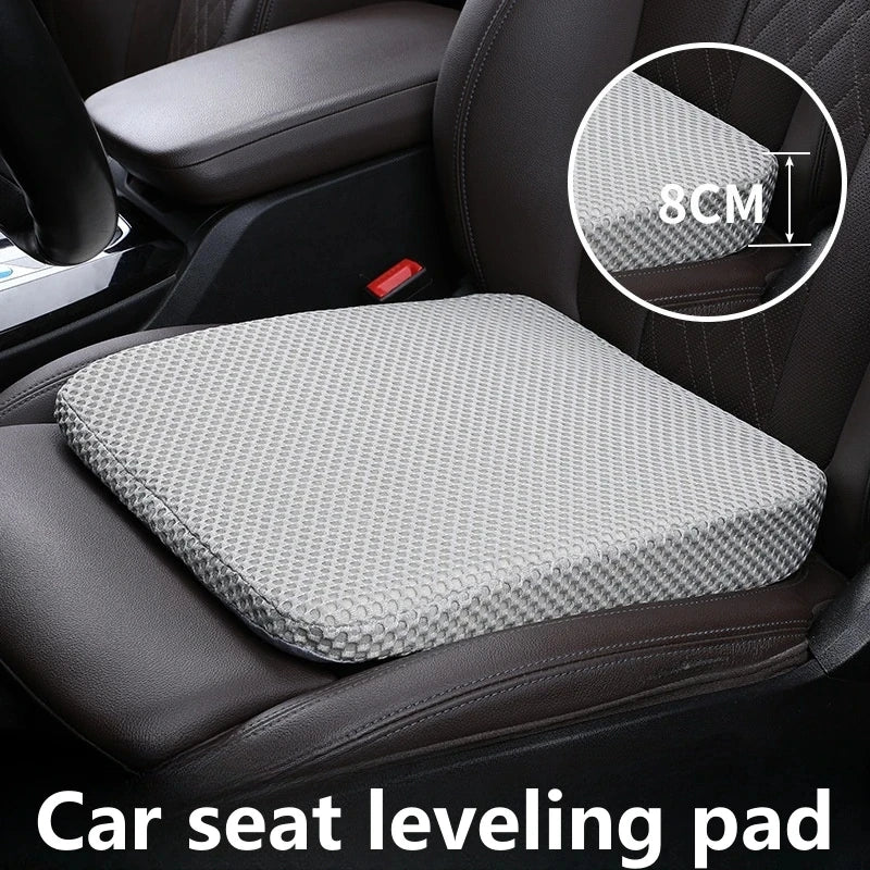 Car Seat Height Pad Thickened Memory Foam Car Seat Cushion for Sedentary Car Drivers Anti-Slip B - Automotive LED Light
