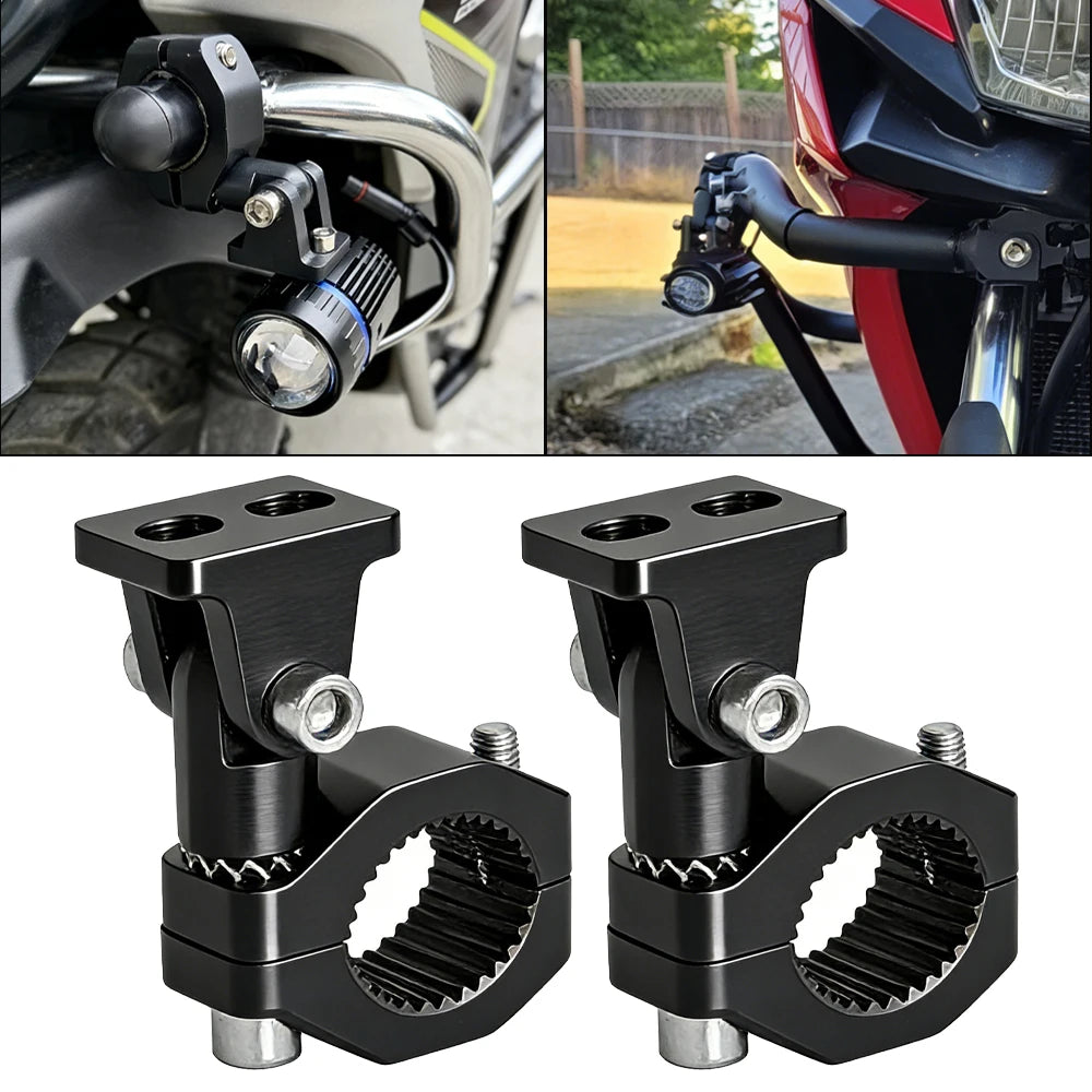 Motorcycle Bull Bar Mounting Bracket Light Mount Clamp Tube for LED Driving Light Spotlights Fit - LED Motorcycle Light