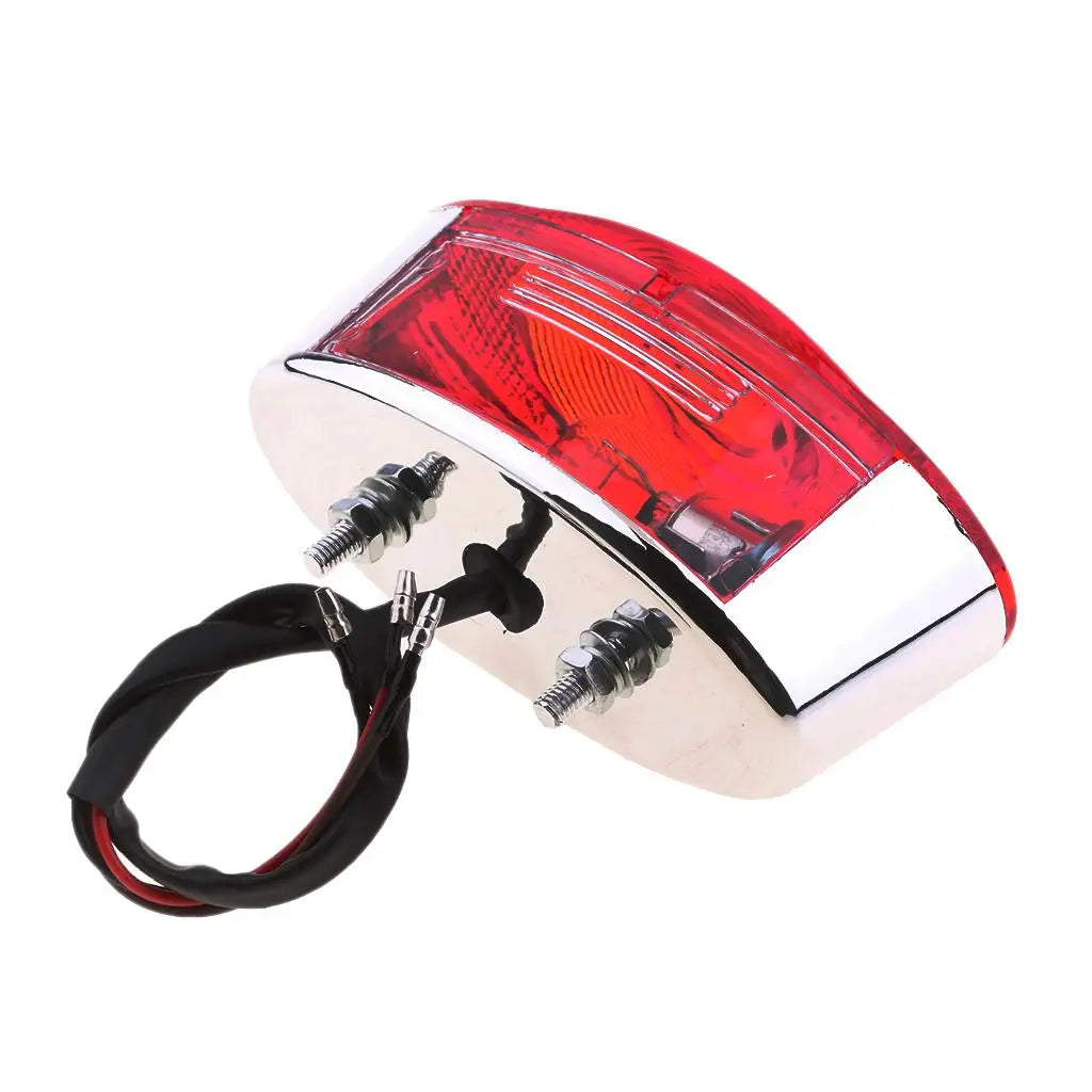 Motorcycle Rear Brake Light LED License Plate Lamp Universal Waterproof Tail Light for Bicycle A - LED Motorcycle Light