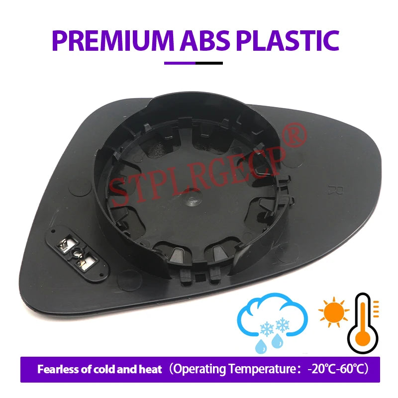 Stplrgecp Passenger Driver Left or Right Door Side Heated Wing Mirror Glass Lens for Toyota 2011-2017 - Automotive LED L
