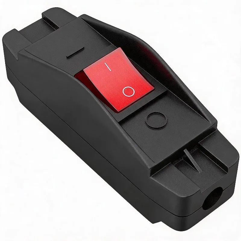 Car Inline Cord On Off Switch 30A 220V IP65 Waterproof Black Button Built In Light Indicator Aut - Automotive LED Light