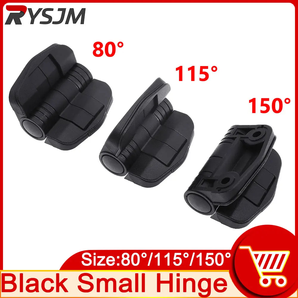 AD 1pc Nylon Small Hinge Black Mini Plastic Door Bearing Distribution Box Cabinet Door Industria - Automotive LED Light