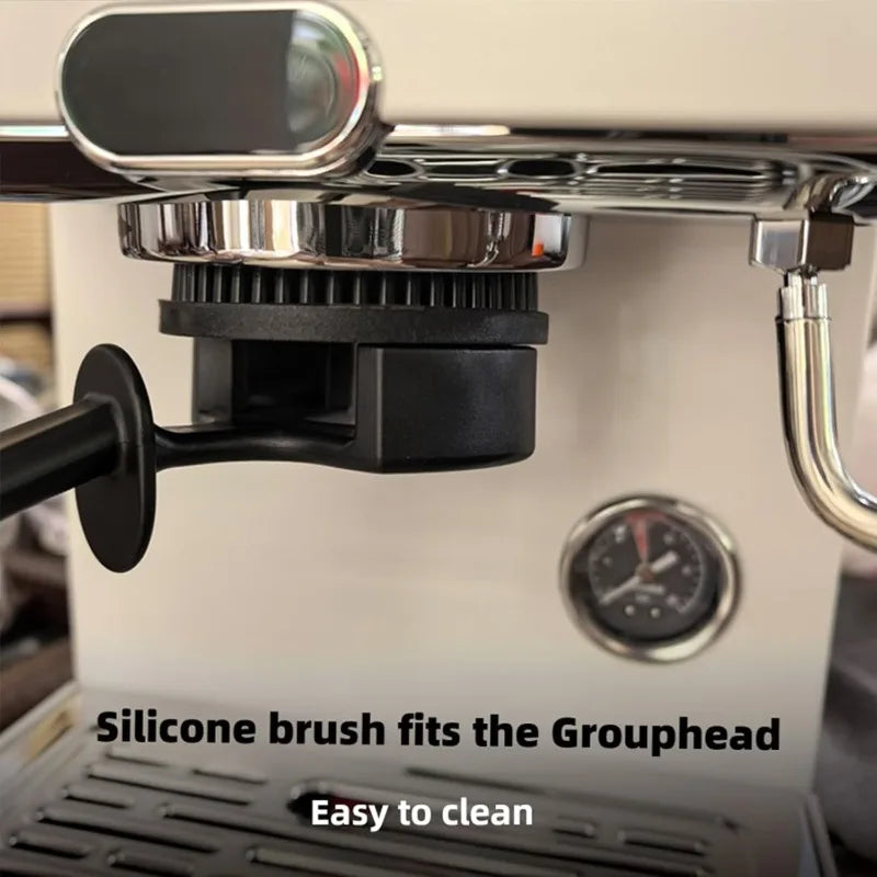 Detachable Espresso Cleaning Brush 51 58mm Silicone Group Head Brush 360 Degree Rotation Coffee  - Automotive LED Light