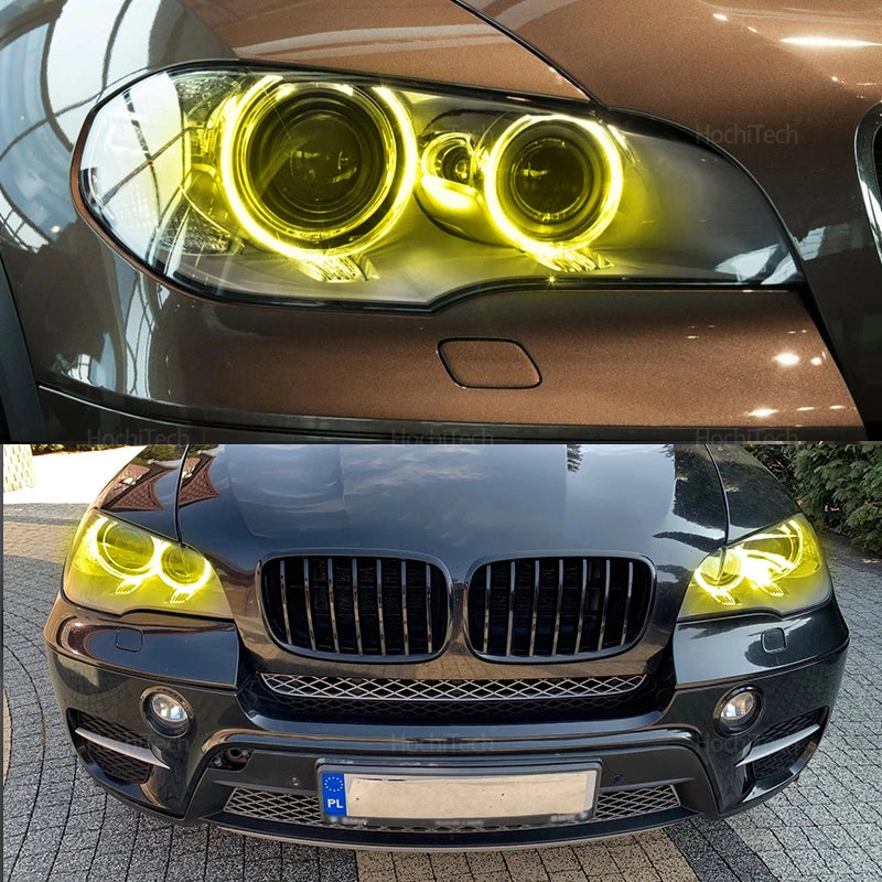 Lemon Yellow Daytime DRL Light Driving LED Angel Eye Maker Light Diode Board Chi for BMW E70 X5 - Canbus LED Headlight B