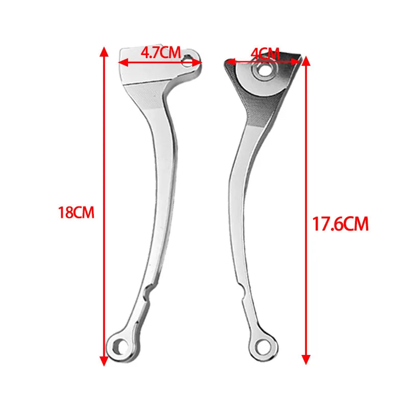 Motorcycle Aftermarket CNC Aluminum Alloy VESPA Handlebar Drum & Disc Brake Lever Accessories - Automotive LED Light