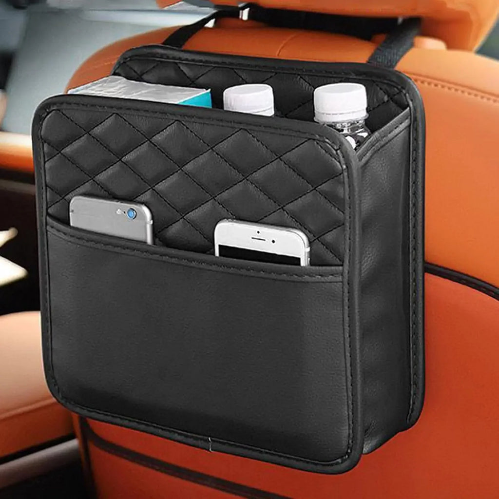 Car Organizer Multi-functional Car Seat Storage Bag Waterproof Hanging Car Seat Organizer Garbag - Automotive LED Light