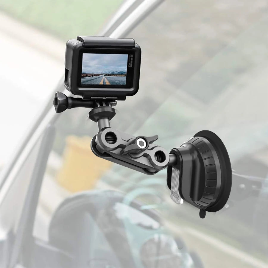 for Insta360 X4 X3 X2, Dashboard Quick-release Holder for Pocket 3 GoPro 12 11 1 for X2 X3 X4 - Automotive LED Light