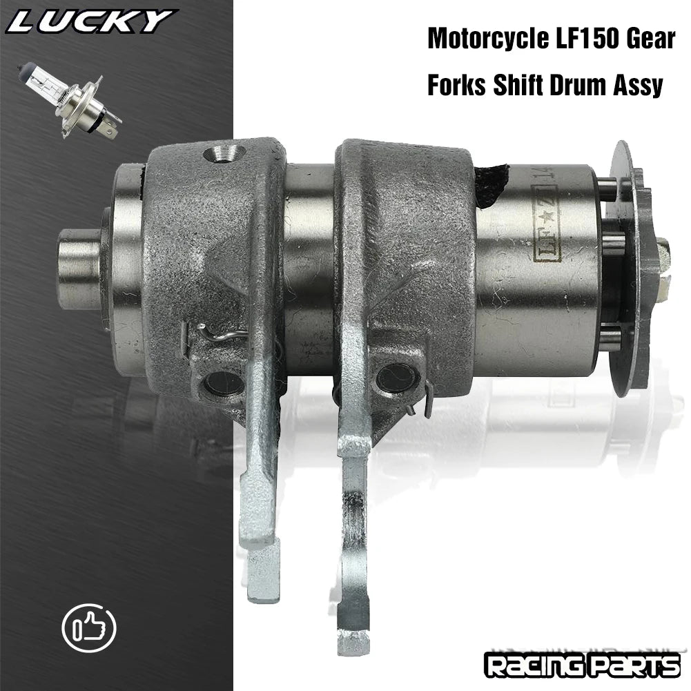Motorcycle LF150 Gear Forks Shift Drum Assy For Lifan 150 1P56FMJ 150cc Horizontal Kick Starter  - Automotive LED Light