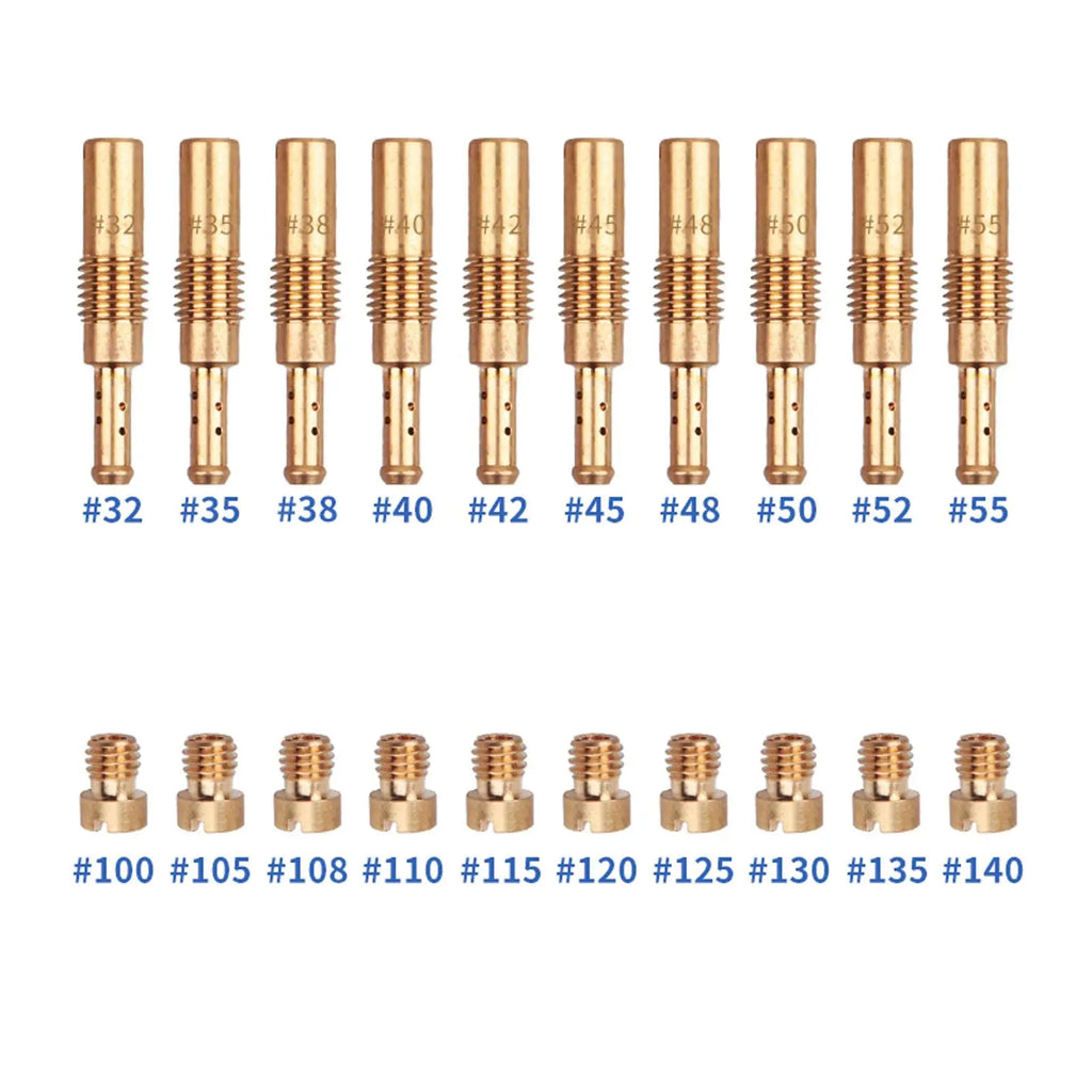 30x Slow Jets Supplies Easy to Install Carburetor Main Jets Accessories for 125cc 150cc 200cc Pw - Automotive LED Light
