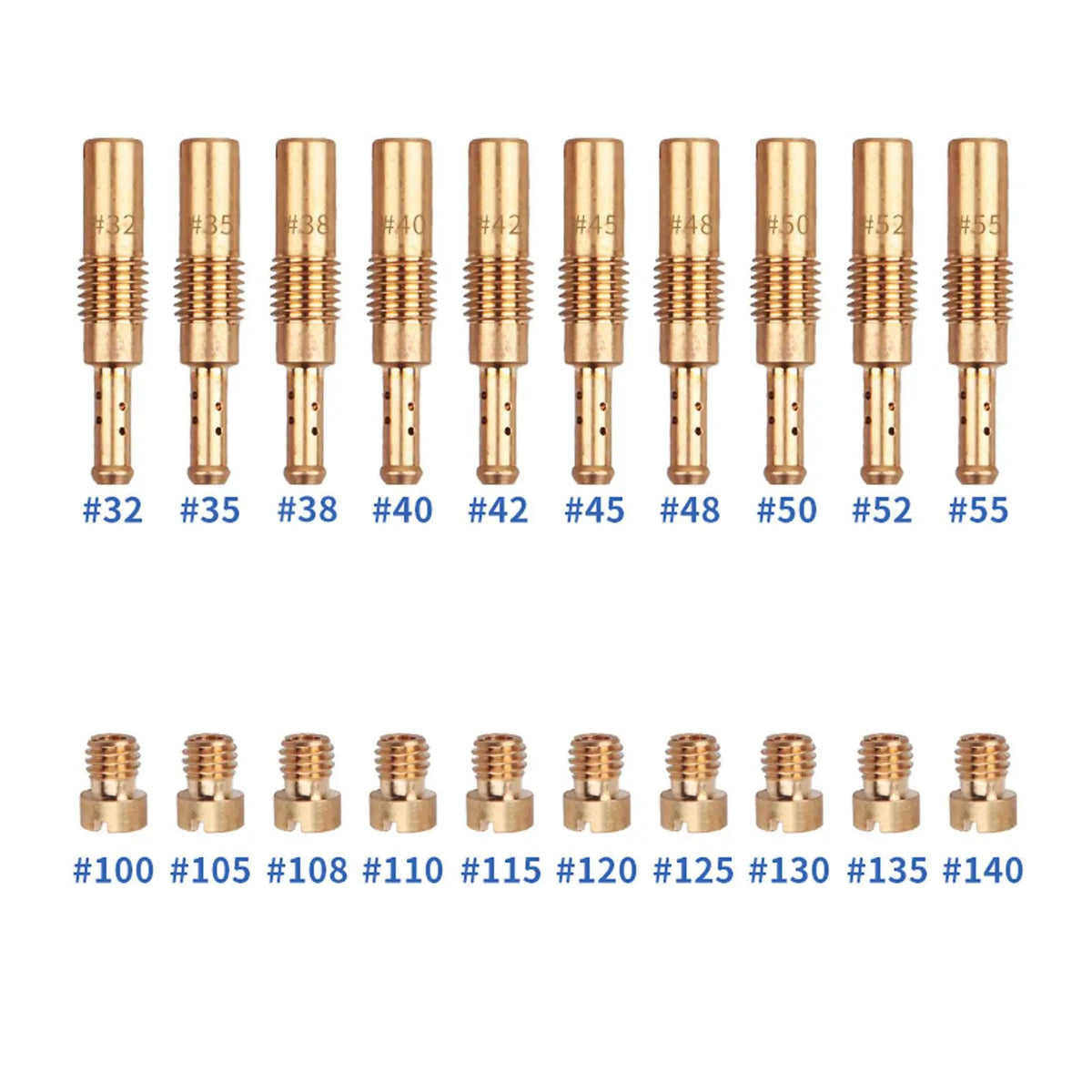 30x Slow Jets Supplies Easy to Install Carburetor Main Jets Accessories for 125cc 150cc 200cc Pw - Automotive LED Light