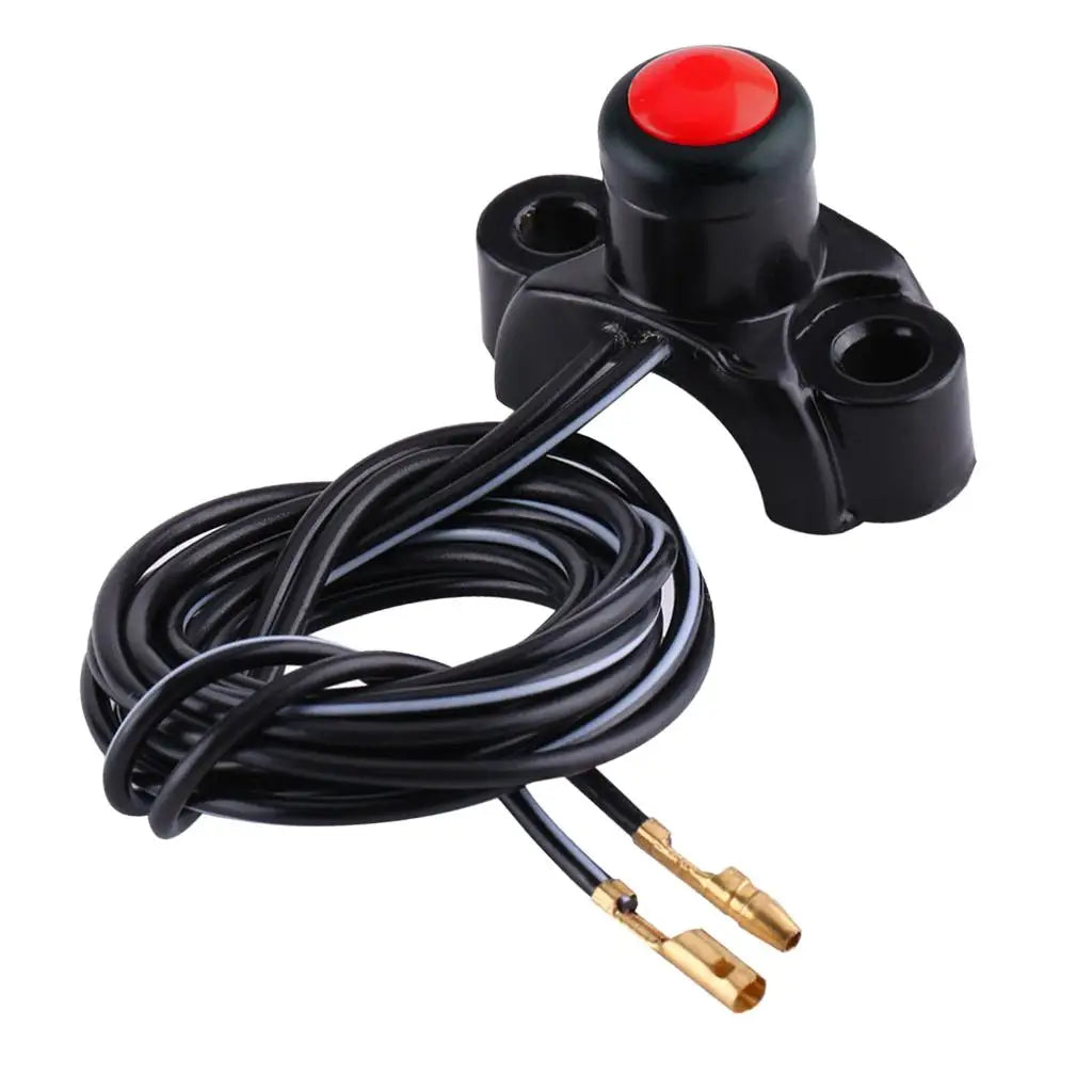 Universal Motorcycle Kill Switch Keys Engine Stop Start Button for ATVs Quad Dirt Bikes Handleba - Automotive LED Light