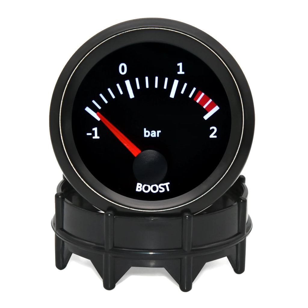 Car Gauge Racing Water Temp Oil Temp Air fuel ratio Fuel Volts 52mm 2 Inch With Sensor Red Point - Automotive LED Light