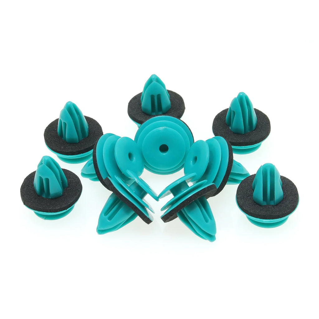 100pcs 9mm Hole Auto Fastener Clips Noise Insulation Car Accessories Plastic Trunk Screw Rivets  - Automotive LED Light