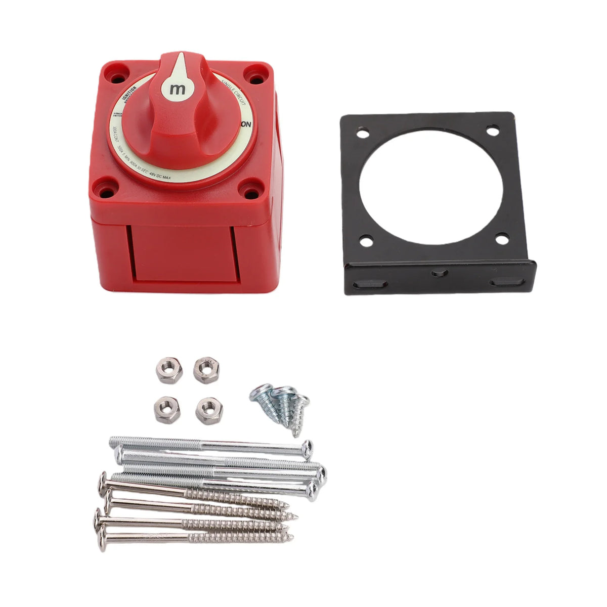 RV Marine Battery Disconnect Switch 12-48V Heavy Duty Battery Power Cut Off Switch On Off for Bo - Automotive LED Light