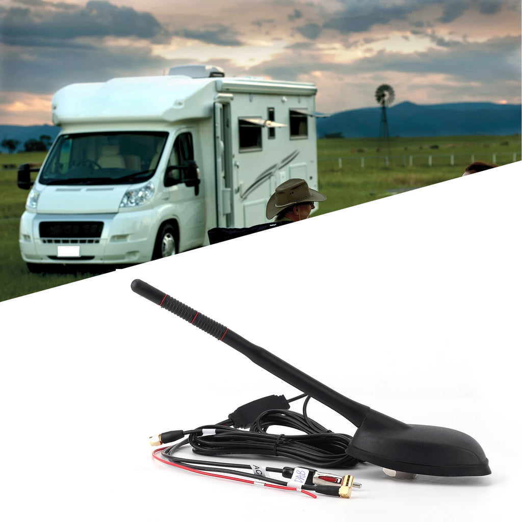 DAB Active Antenna Top Roof Mount Antenna Car DAB+GPS+FM Antenna Active Amplified Top Roof Mount - Automotive LED Light
