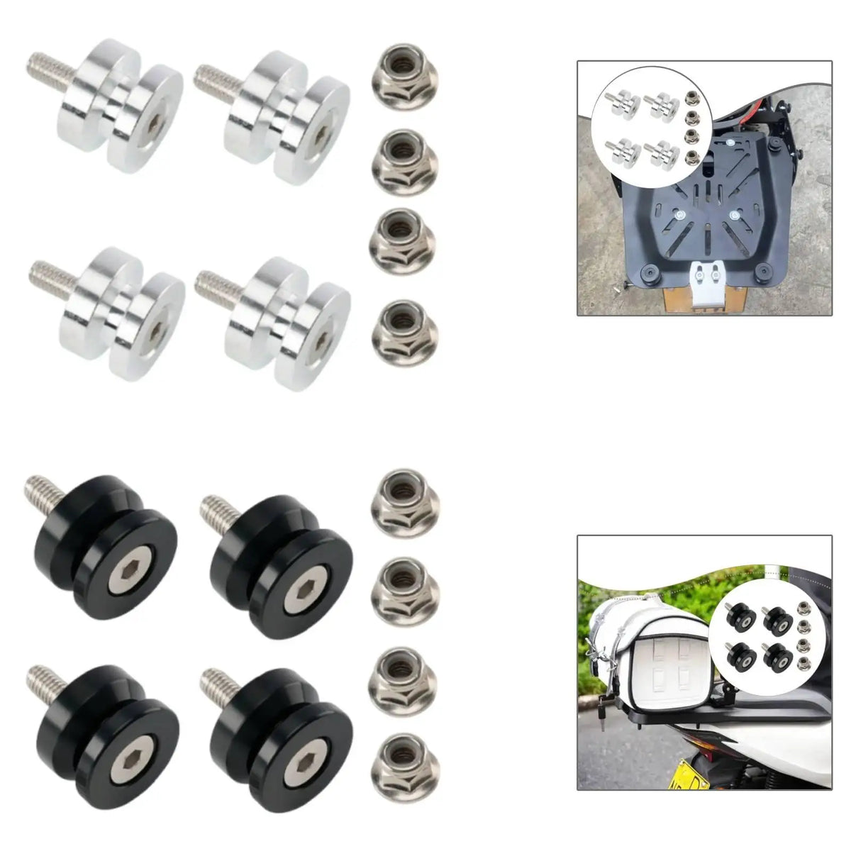 Motorcycle Tail Bag Mounting Kit Repair Parts Accessories Motorcycle Case Trunk Mount Kit - Automotive LED Light