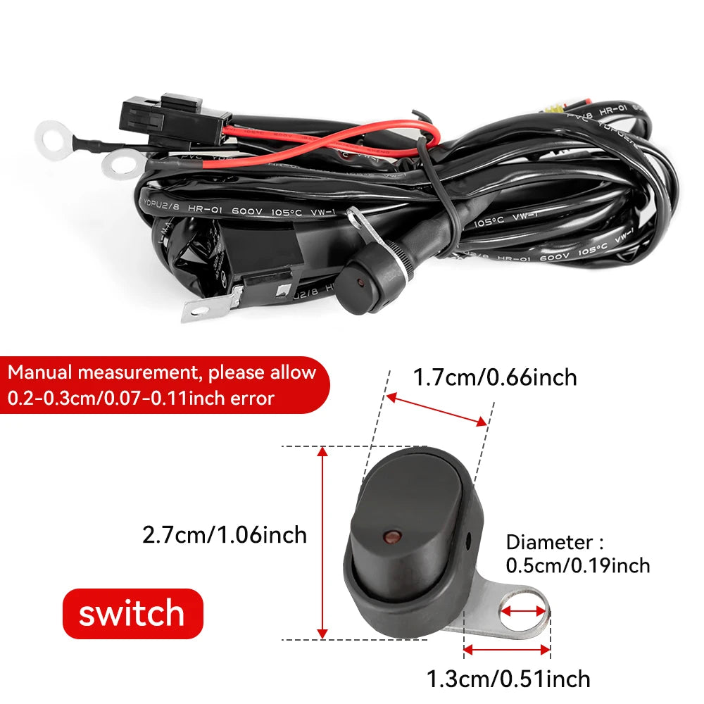 Motorcycles LED Fog Light Wiring Harness Relay Wire for BMW R1200 GS /ADV F800GS Motorcycle Fog  - LED Motorcycle Light