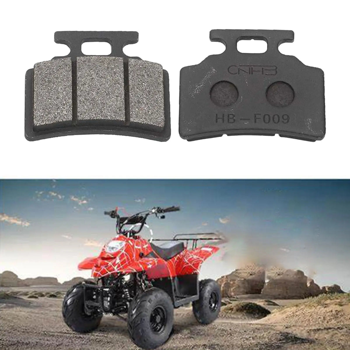 2x Disc Brake Pads Accessories Spare Parts Metal Replaces for Bike 50cc 70cc 90cc 110cc 125cc Sc - Automotive LED Light