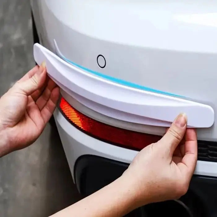 2pcs Car Bumper Protector Strip Guard Corner Protection Strips Scratch Protector Crash Anti Coll - Automotive LED Light